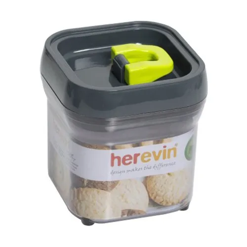 Herevin 2 Pcs Herevin 161201 Square Jar Mica 0,7 lt.