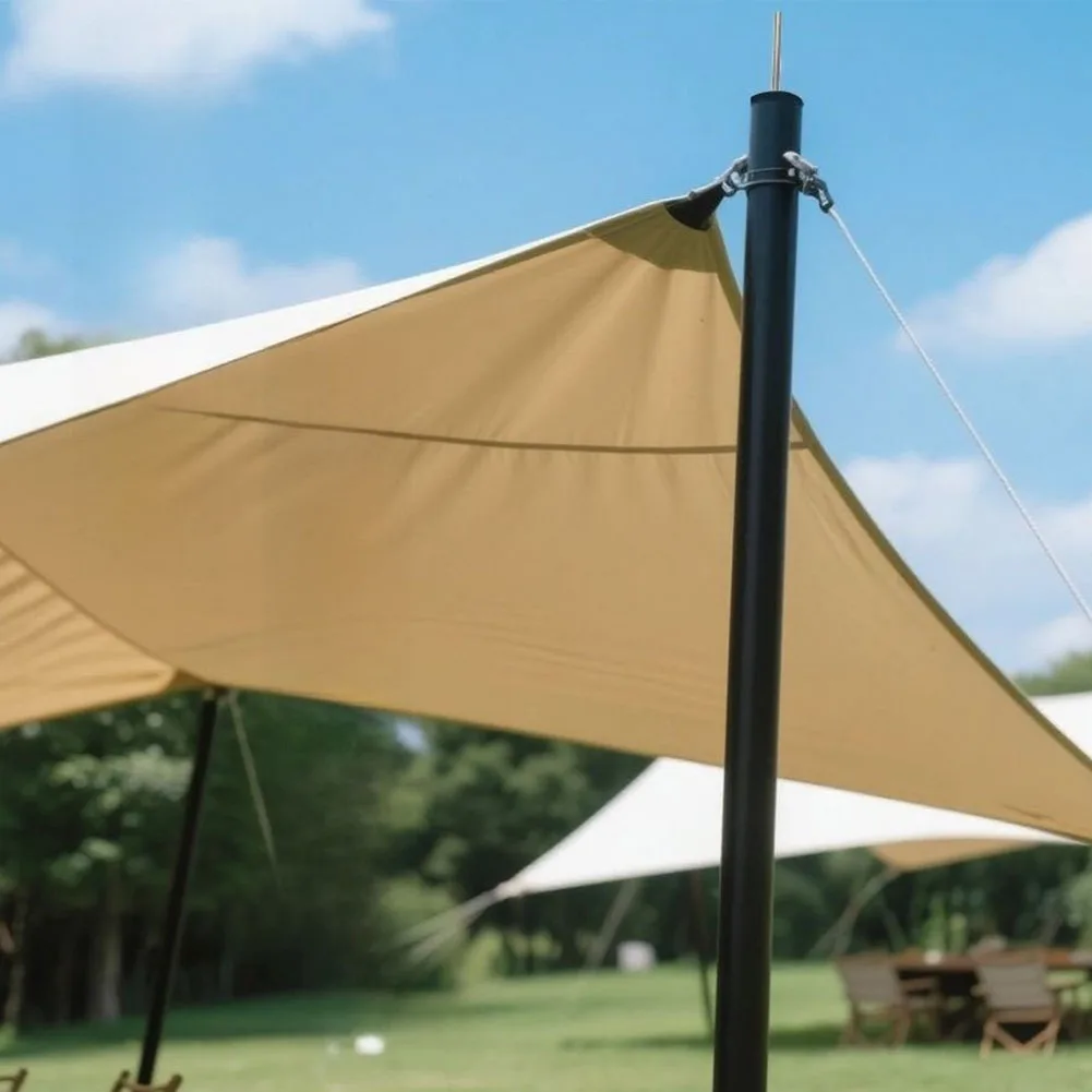 

Outdoor Sports Tent Tarp Canopy Poles Shelter Quick Setup Awning Black Support Pole 2 M/6.6 Ft Replace Practical Tool