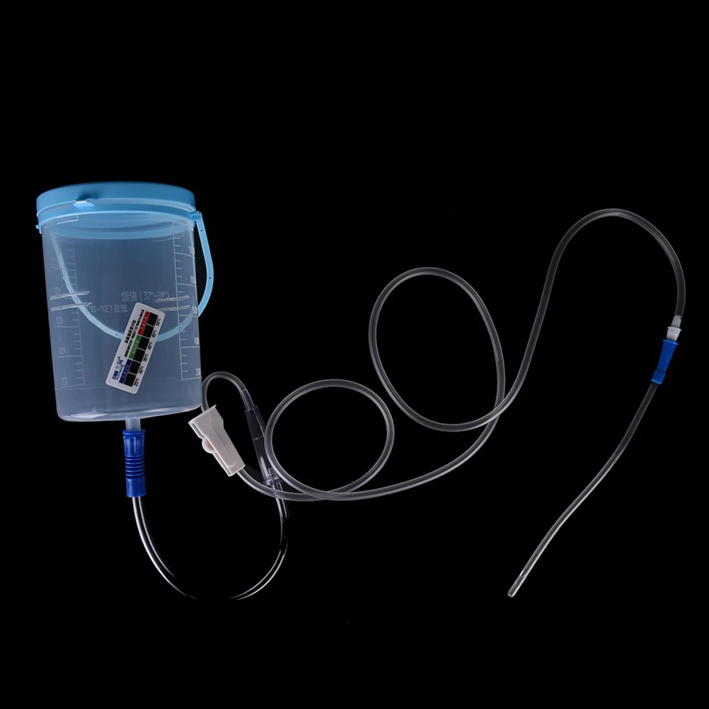 Household Enema Bowel Barrel Enema Bag Device Gesen Coffee Intestine Bowel Hydrotherapy Device With 10 Tube Hygiene Product