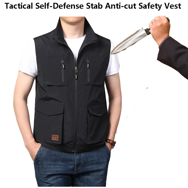 

Self-Defense Men Women Anticut Stab Proof Anti-Stab Vest Tactical Cut Security Supplies Arme Self Anti Knife Clothing