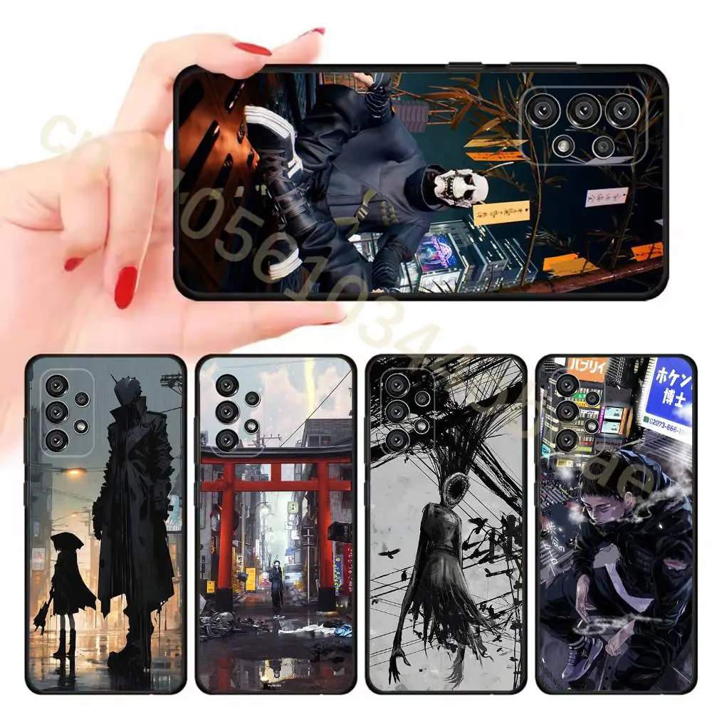 Game G-Ghostwire Tokyo Phone Case For Samsung Galaxy A13,21s,22,31,32,52,53,71,80,A91 Soft Black Shell