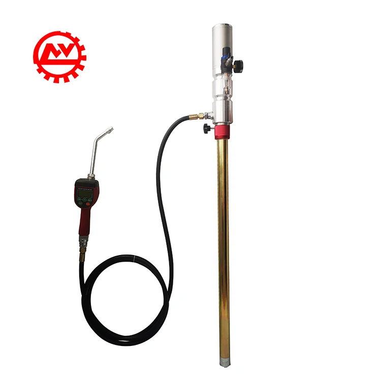 

200L Pneumatic Lubrication Engine Gear Fluid Extractor Dispenser Distributor Filling Air Drum Oil Pump With Counter Meter