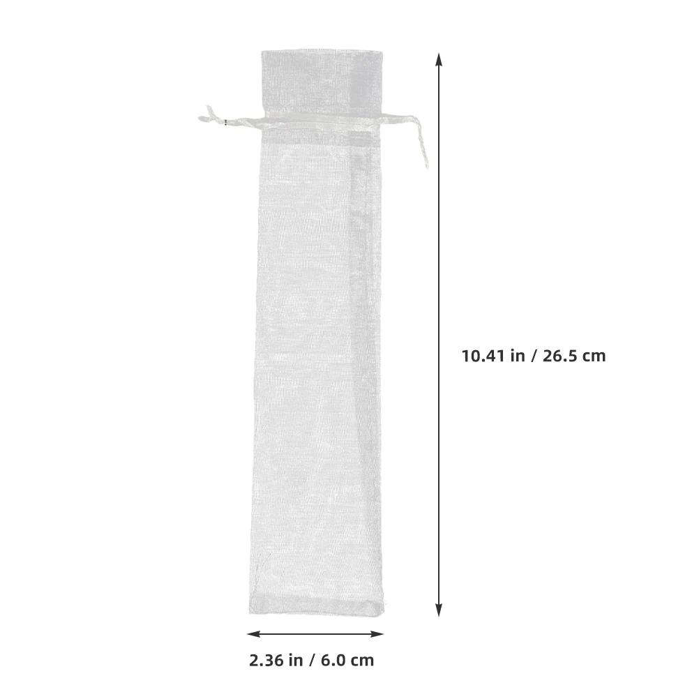 

10pcs Organza Fan Pouches Drawstring Bags Gift Gift Bag Fan Storage Bag Packaging Favor Bags Mesh Drawstring Pouch