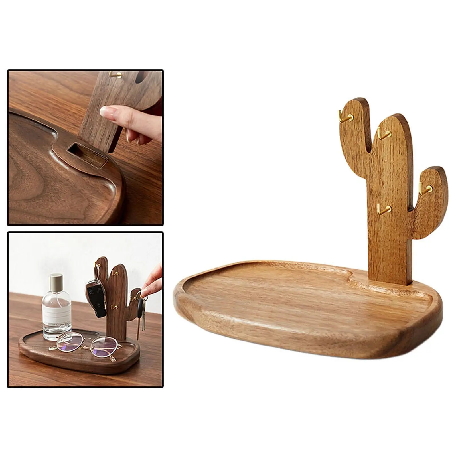 حامل تخزين المجوهرات طبق حلقي متعدد الأغراض رف تخزين المفاتيح الشمالي صينية مزخرفة لطاولة طعام المكتب ديكور المنزل #1