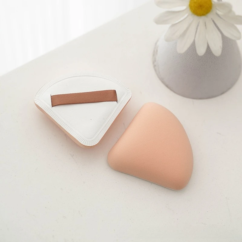 Professional Soft สามเหลี่ยมสีดําแป้งพัฟแต่งหน้าเบาะผู้หญิงคอนซีลเลอร์ Foundation แป้งพัฟเปียกและแห้ง Dual-ใช้แต่งหน้า
