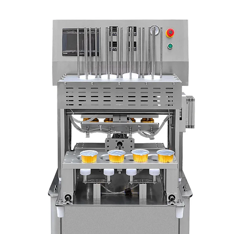 Cooked Food Aluminum Foil Box Sealing Machine Rectangular Circular Lock Fresh Box Packaging Machine