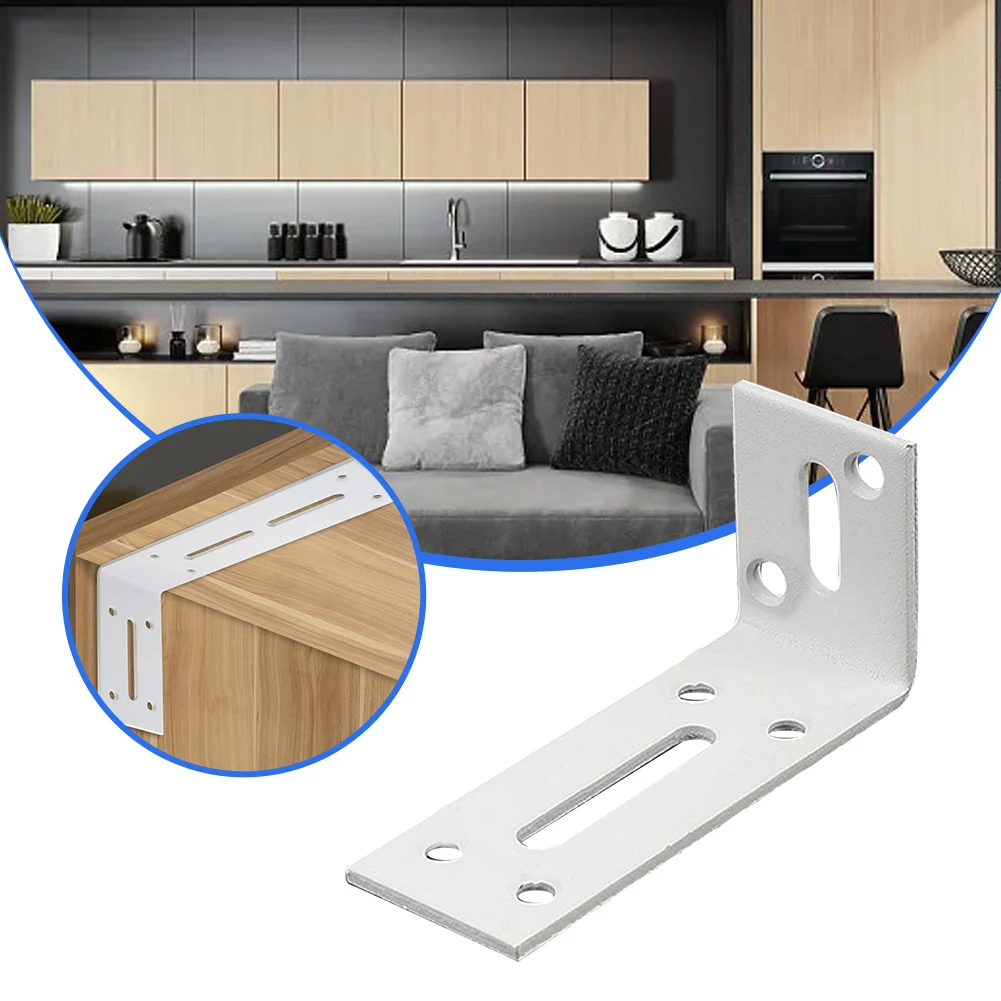 1pcs L Shape Brackets Corner Brackets Adjustable Connector Fixing Bracket Laminated Support Heavy Duty Shelf Furniture Hardware