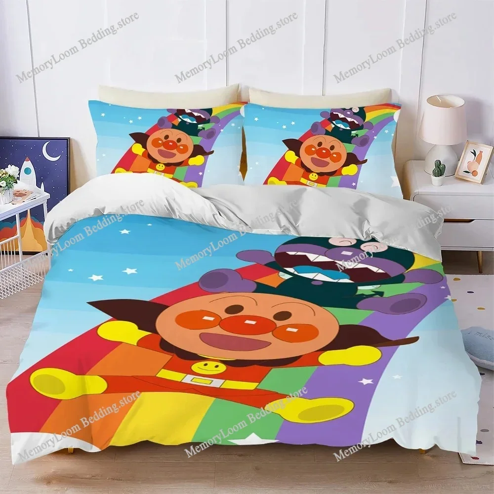 

Classic Anime Duvet Cover Set Home Style Bedding Soft Laundry Cotton A-Anpanman Bed Four Seasons Student Dormitory Home Textile7