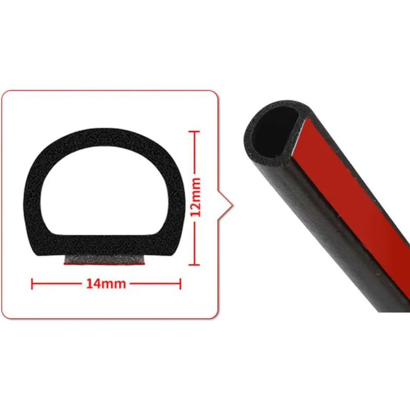 Suitable for Roewe 350 Car Full Door Edge Gap Dustproof Collision Soundproof Retrofit Rubber Seal Strip