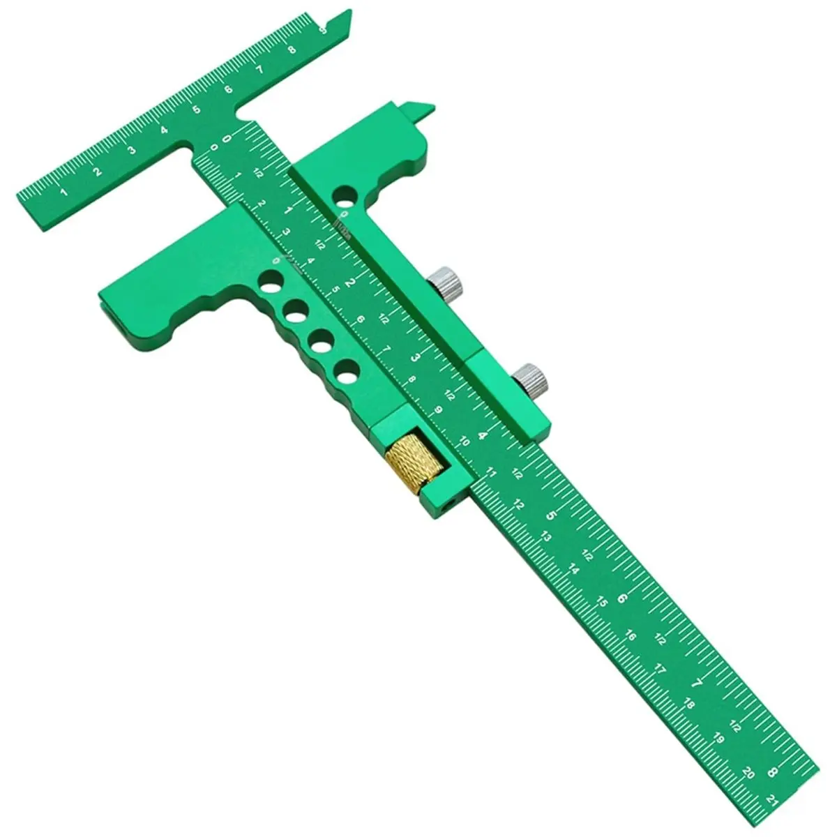 ~！【Best Seller】Woodworking Sliding Square Ruler with Adjustable Aluminum Alloy Marking Gauge