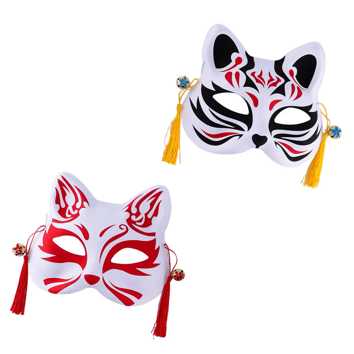 2Pcs and Wind Cat Masks for Masquerade Ball Cosplay Party Half Face Accessory Chic Cat Shape Masks Chic Mask Supplies