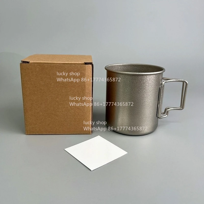 Ice Flower Model! 450ml Capacity! Water Cup Folding Portable Teacup