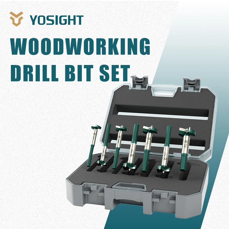 7PCS High Precision Woodworking Drill Bit Set - Durable Sharp Bits for Carpentry, Furniture Repair & Craft Projects
