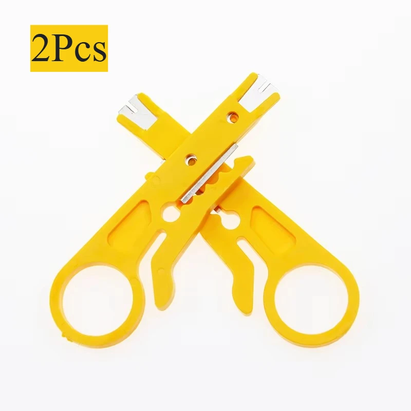 2Pcs Cable Stripping Wire Cutter Crimper Electrician Tool Multi Stripper Knife Crimper Pliers Wire Cutter Repair Hand Tool