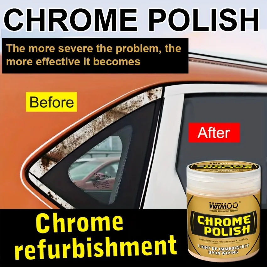 Automotive Chrome Complex Color Paste - Car Body Decoration and Parts Rust Removal and Polishing Agent, Multi-Purpose Repair Agent