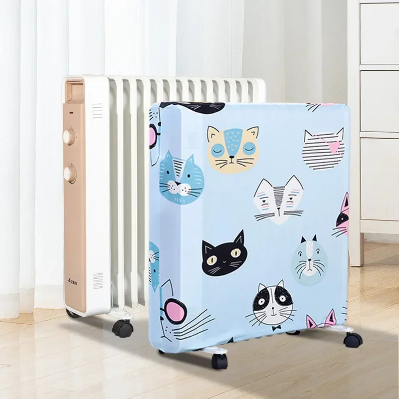 Huishoudelijke olieverwarmer stofkap Radiator stofkap Draagbare radiatorbehuizing Beschermende elastische stof Elektrische verwarming stofkap