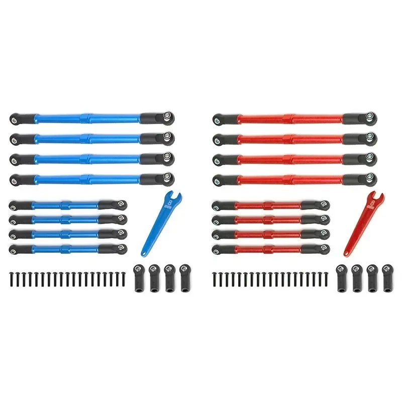 

8pcs Metal Push Rod Toe links Turnbuckle 5319X 5338R for 1/10 Trxs Summit Revo2.0 RC Car Upgrade Parts Accessories D251