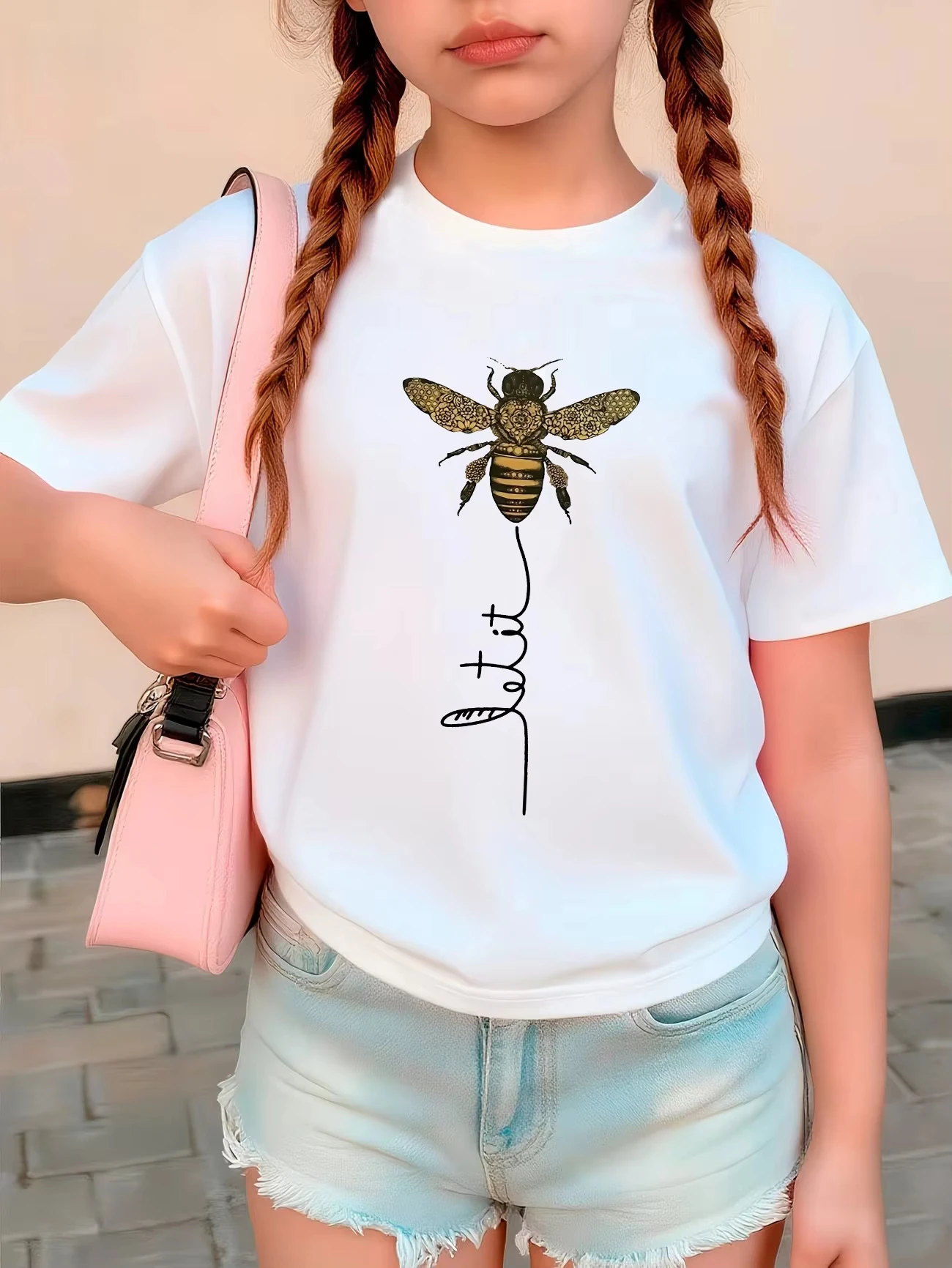 Kids Animal Design T Shirts Manga Kids Children's Summer Fashion T-shirt Boys Girls Summer Spring Casual Top Tee