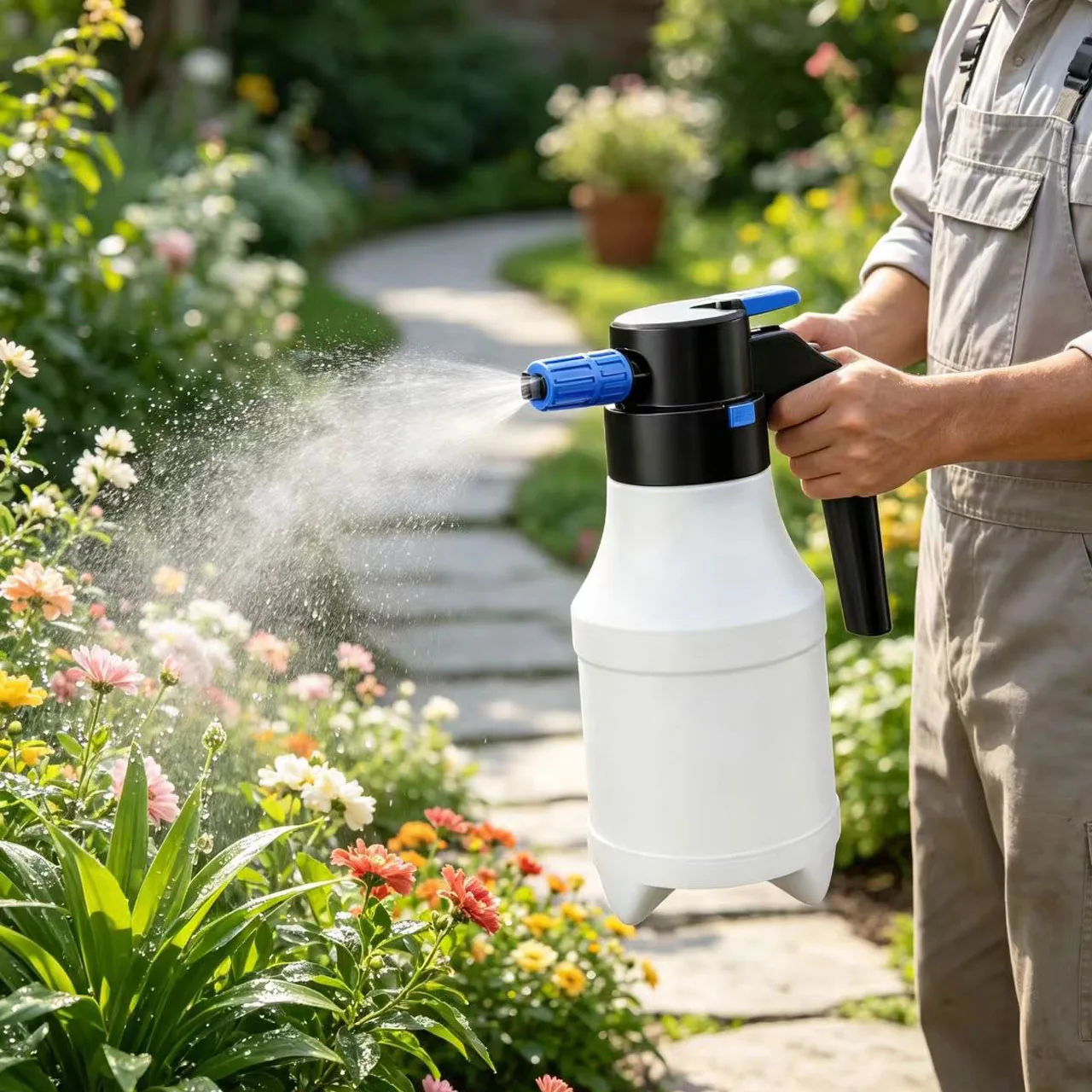 Electric Foam Sprayer 1.5L 2L Wireless Pressure Washer Bottle 8BAR Handheld Auto Type-C Charging For Car Cleaning Garden Waterin