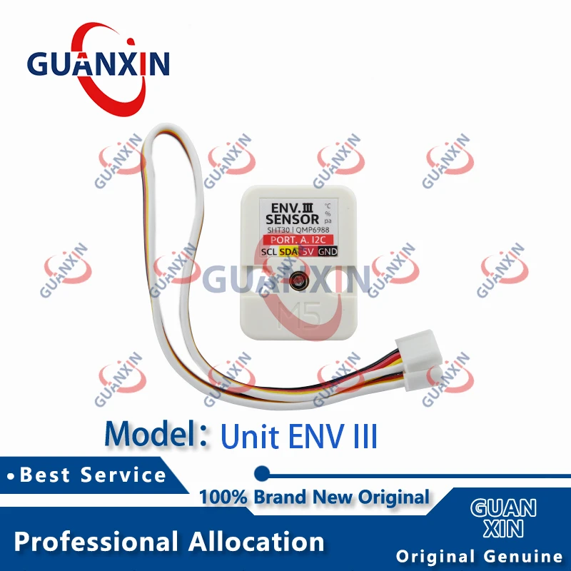 Sensor Ambiental M5Stack Unit ENV III para Detección de Temperatura, Humedad y Presión Barométrica con SHT30 y QMP6988