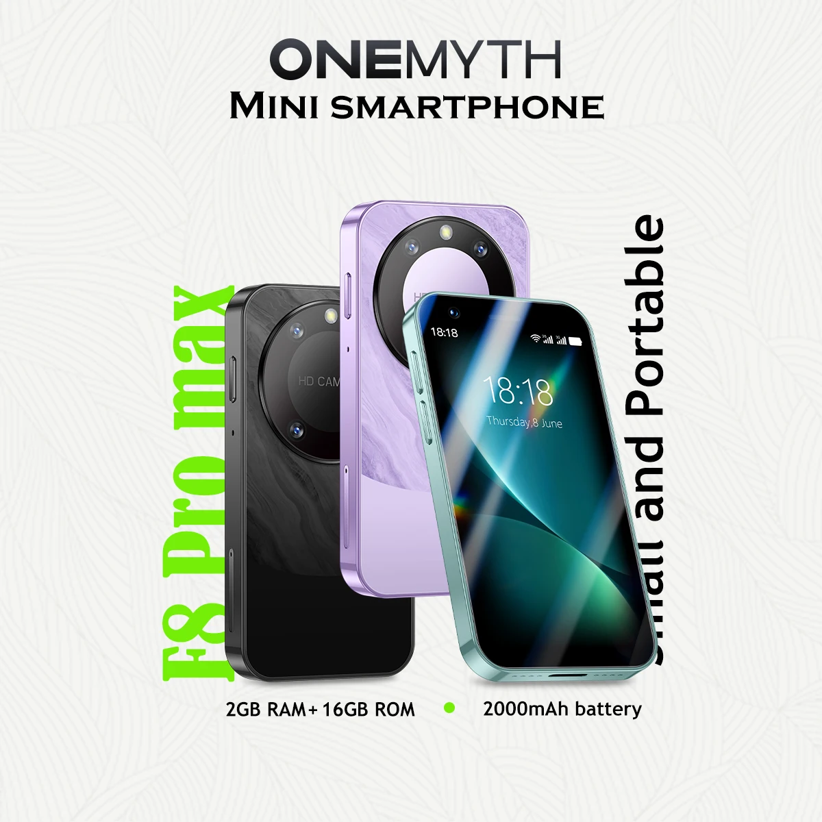 Big Camera Mini Smartphone  Android Dual SIM 2GB+16GB 2000mAh WiFi 3G Network Compatible Apps