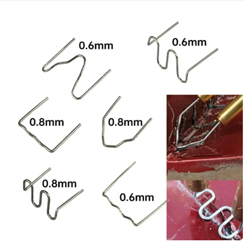 1/2/5PCS Car Bumper Repair Nails OPP Pocket Welding Wire Repair Nails Plastic Hot Melt Welding Wire Bumper Break Repair