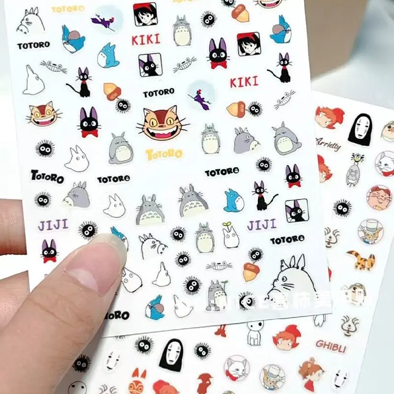2 Stück My Neighbor Totoro Cartoon Flachsticker DIY Scrapbook Guka Sticker Niedliche Aufkleber für Handyhülle Nagelkunst Journal Sticker – Detail 2