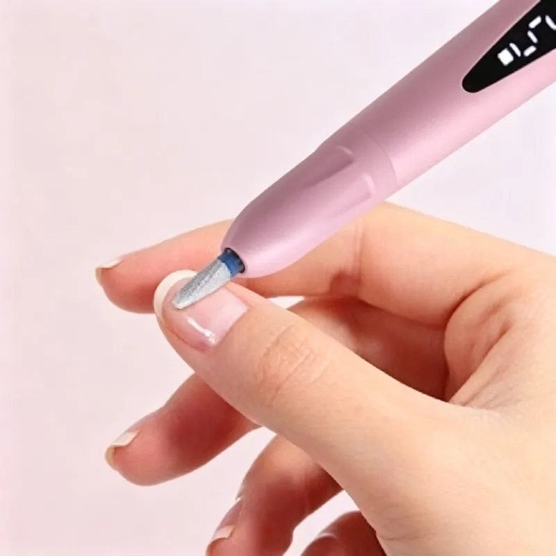 NEW HOT In Stock-Portable Electric Nail Grinder Featuring Dual UV Nail Lamp-Slip-Resistant Design For Lightweight For Home Use