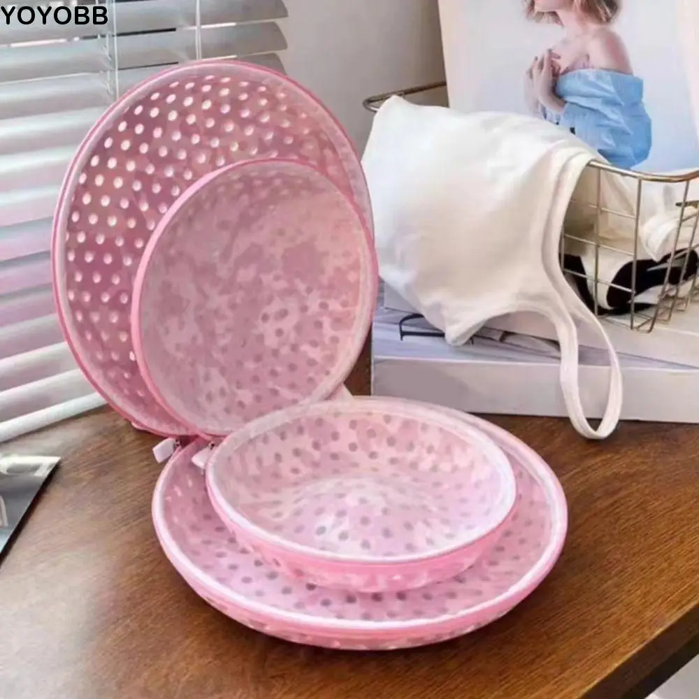 

Anti-Deformation Underwear Washing Bags with Zipper Mesh Bra Washing Protector Round Anti Wrinkle Bra Cleaning Filter Bag