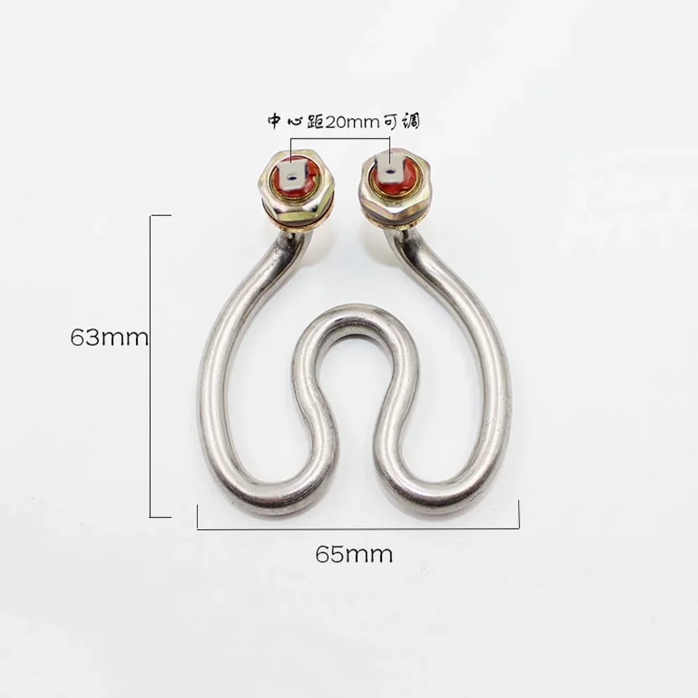 500W/600W 220V Horseshoe Shape 2U brass，Stainless steel Electric Heat Tube - For Coffee Maker Electric Kettle Heating Element