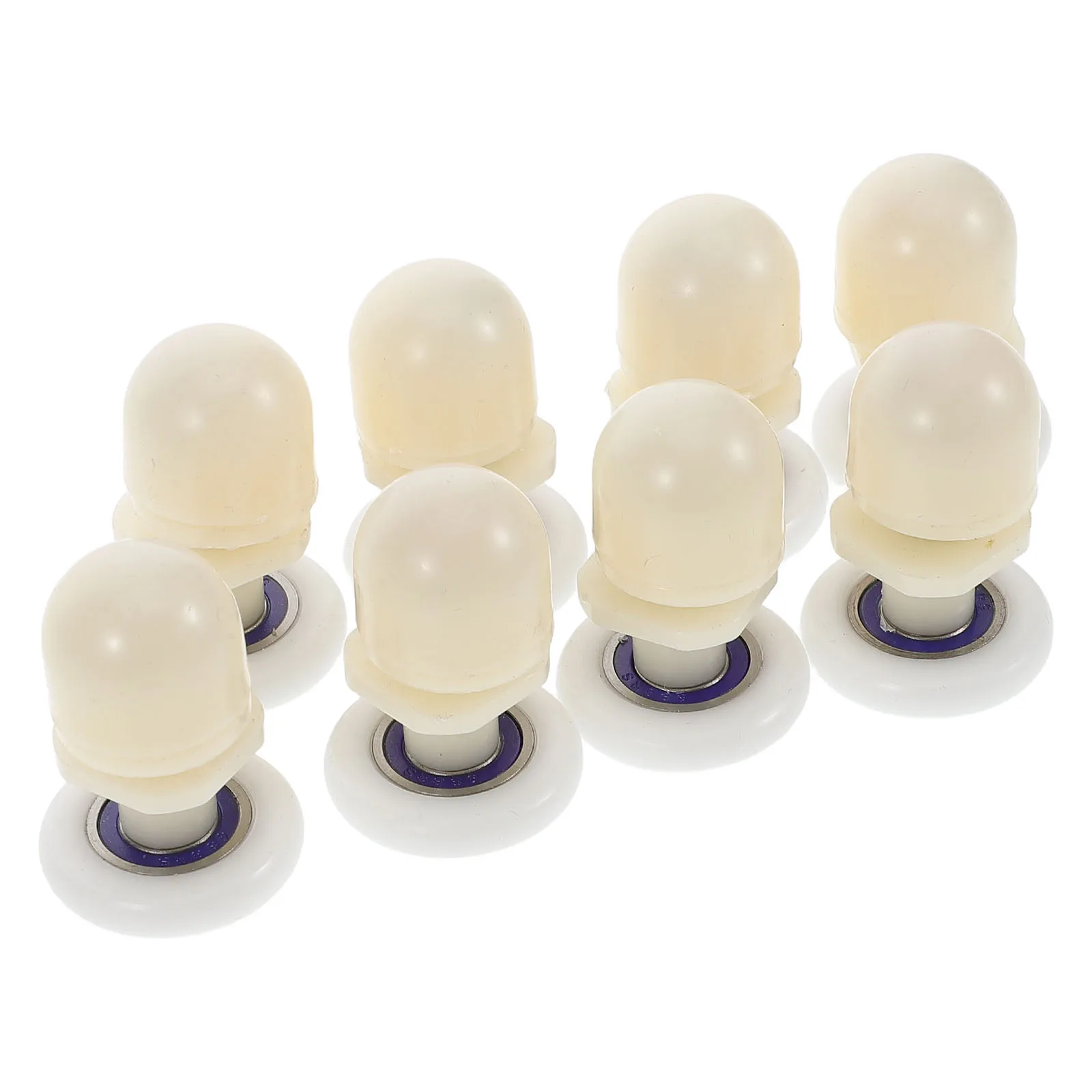

8pcs Sliding Wardrobe Door Wheels Door Rollers Sliding Glass Arc Hardware Bathroom Nylon Hanging Wheel Replacement Parts