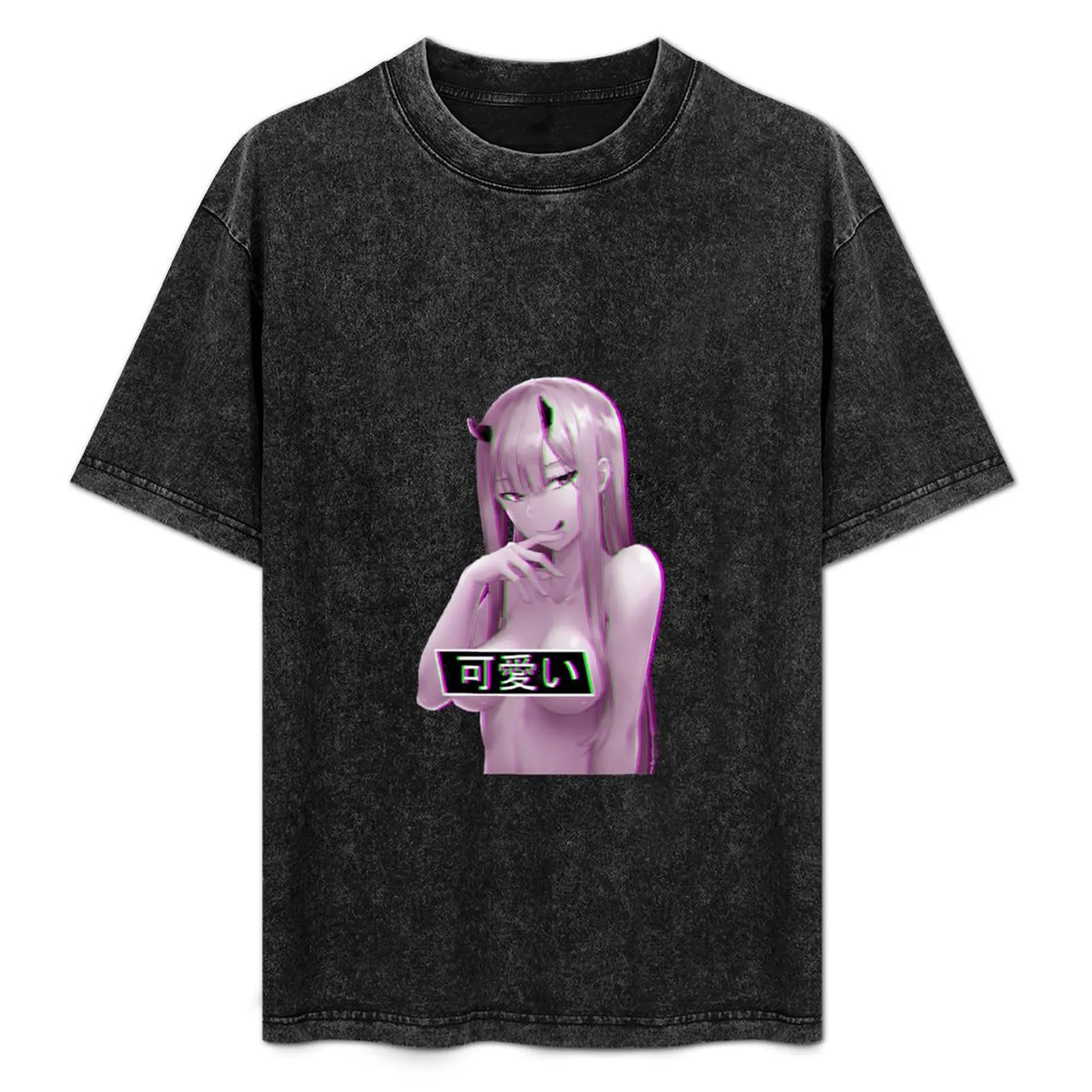 Darling in the Franxx - Zero Two T-Shirt Retro Graphic Print T-Shirt — купить у AliExpress WW