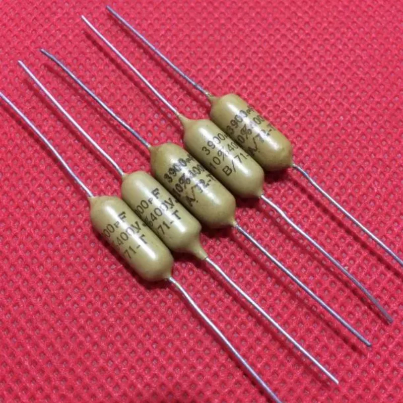 

5 шт. ранний американский западной электрический 71T серии 0,0039 мкФ 400 В антикварный осевой конденсатор бесконечный конденсатор
