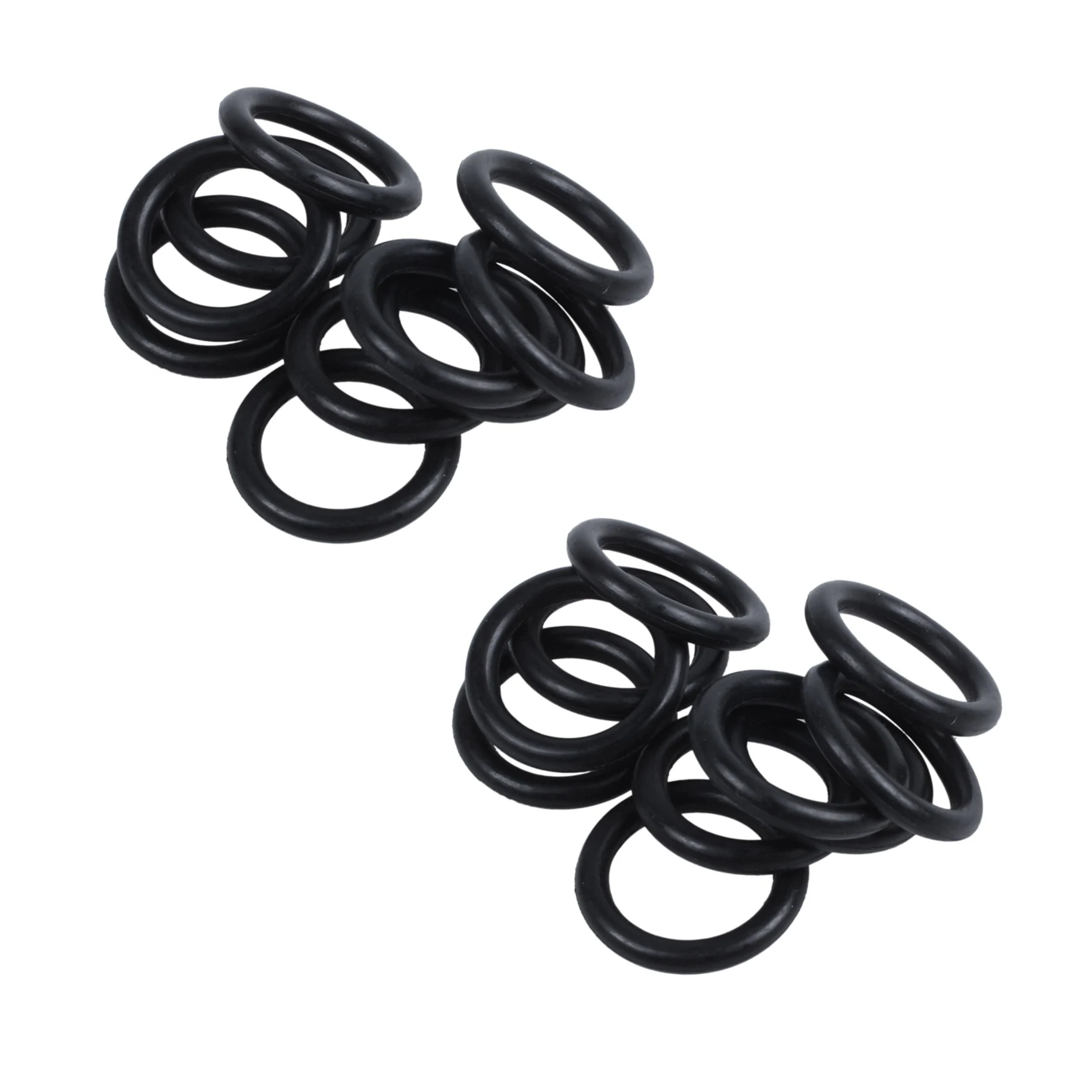 AB45 20 Pcs Black Rubber Oil Seal O-Rings Seals Washers 16 X 11 X 2.5Mm