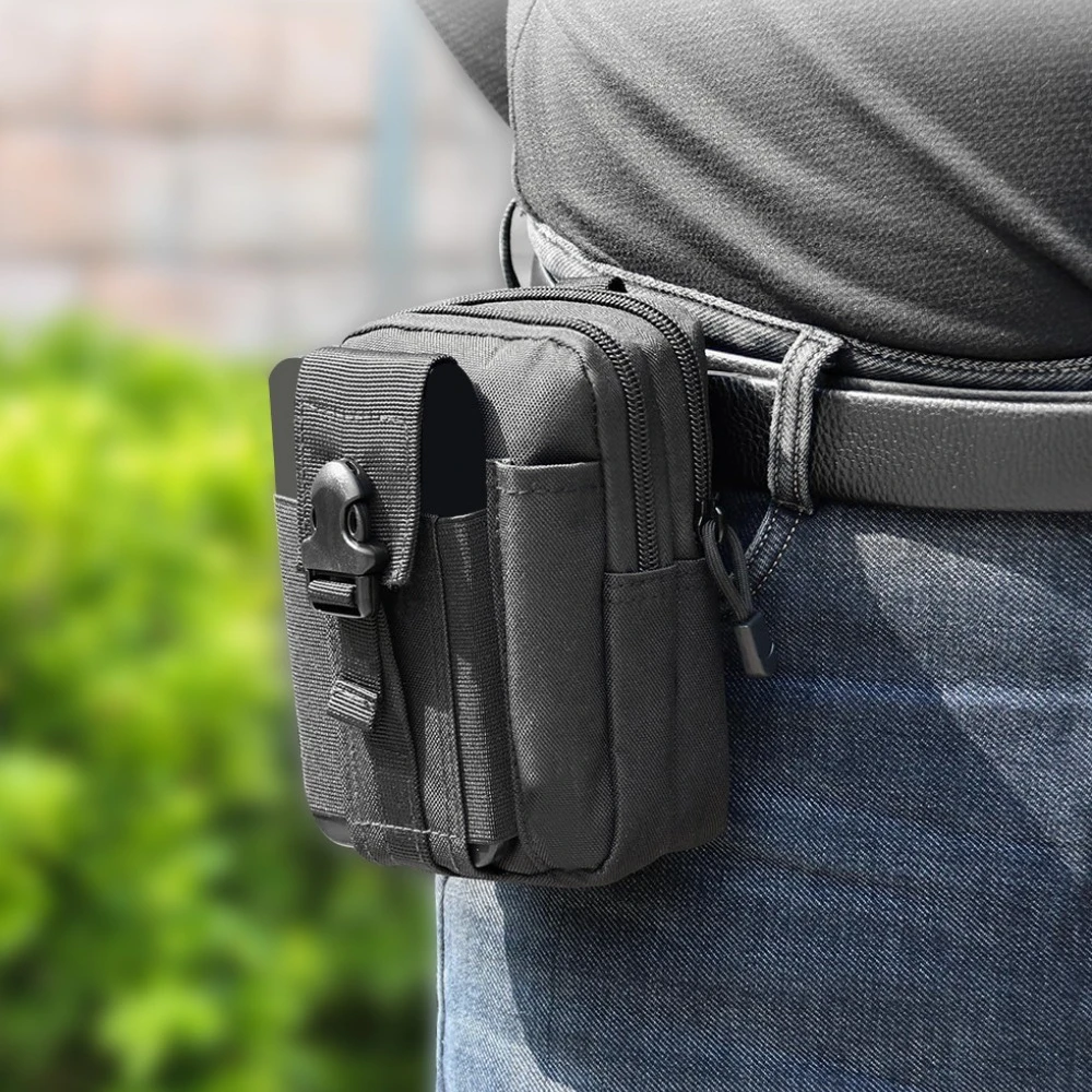 Tactical Waist Pouch Molle Waist Bag Belt Phone Pouch Smart Phone Purse Gear Tool Gadget Pocket for Men Outdoor Camping Hunting - view 6