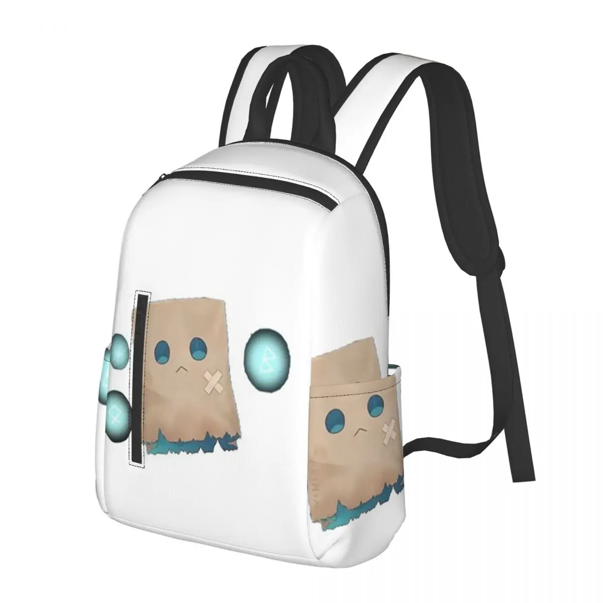 Nanashi Mumei - Nameless Friend Student Backpack School Bag Hiking Travel Daypack for Boys Girls Bookbag Shoulder Bags