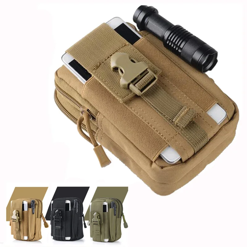 

Outdoor soft bag multifunctional army combat waist bag sports hiking hunting work tool mobile phone bag EDC