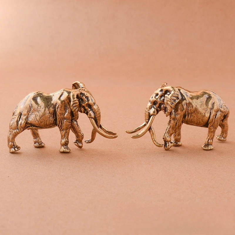 Solid Brass Mammoth Desktop Decoration Ornament