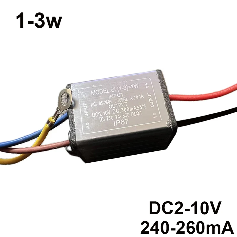 18-24W AC100-265V LED Driver 240-260mA DC50-85V Power Supply Waterproof Transformer Adapter For LED Power Lights