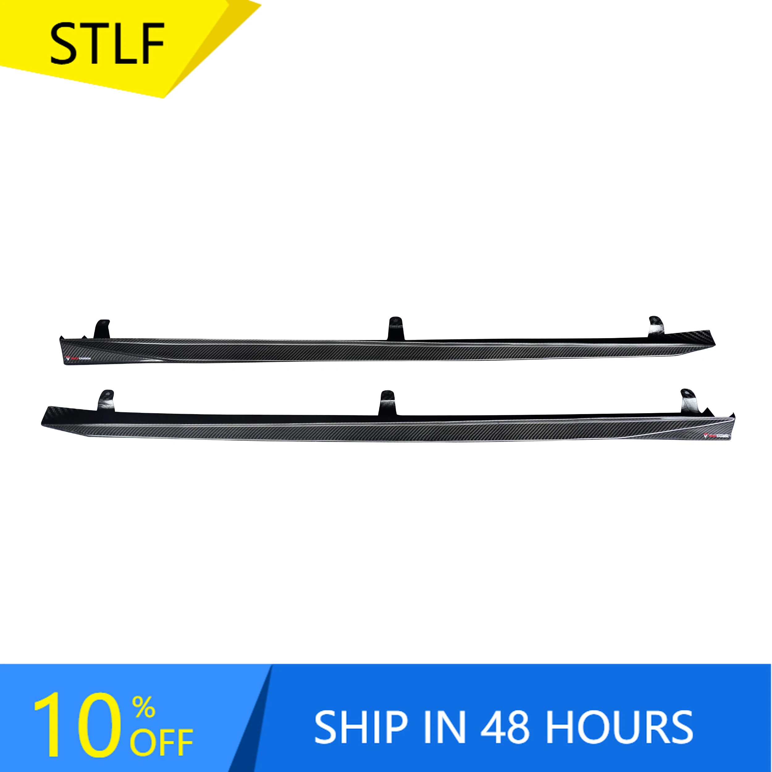 

STLFHigh QualityTK Style Side Skirt 100% Dry Carbon Fiber Bumper Kit for BMWs 5 Series G60 Sedan 2024+ Car Accessories Side Skir