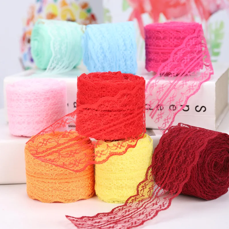 10 Meters 45mm Lace Ribbon Creative DIY Wedding Ribbons Cothing Decoration Shoes And Hats Accessories Handmade Crafts Material