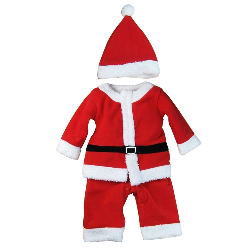 قبعة عيد الميلاد لحديثي الولادة من القطن للتسلق، بدلة أطفال ناعمة قابلة للتنفس مثالية لحفلات العطلات