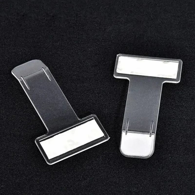 2PCS Transparent Car Parking Ticket And Receipt Card Holder Clip Universal Vehicle Windscreen Sticker Plastic Car Accessories