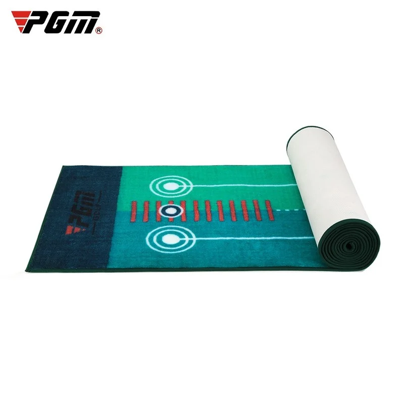 PGM Indoor Golf Putter Training Mat Putting Green Trainer Range Scale Double-direction Velvet Rug Blanket Home Office Game TL022