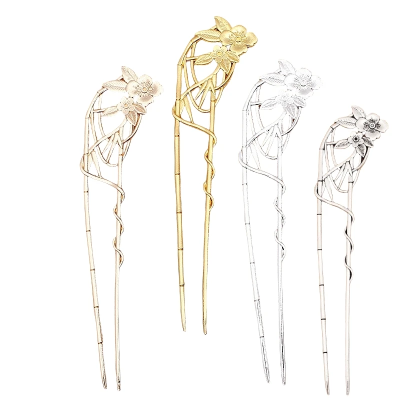 BoYuTe Metal Alloy Hairpin Hair Stick Materials Handmade DIY Jewelry Accessories and Components Wholesale