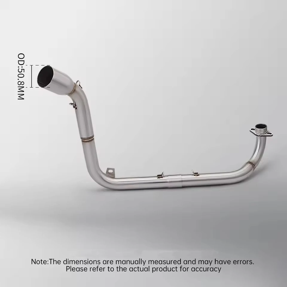 Motorcycle Exhaust Header Link Pipe Slip-On Black / Silvery Muffler Pipe For Honda MSX Grom 125 2013-2024  MSX125 Grom125 Escape