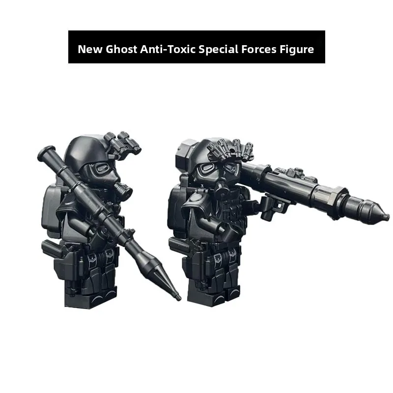 

Military Special Forces Soldier Building Blos Toy for Boys Biochemical Ghost Anti-toxin Eonal Children Assembly