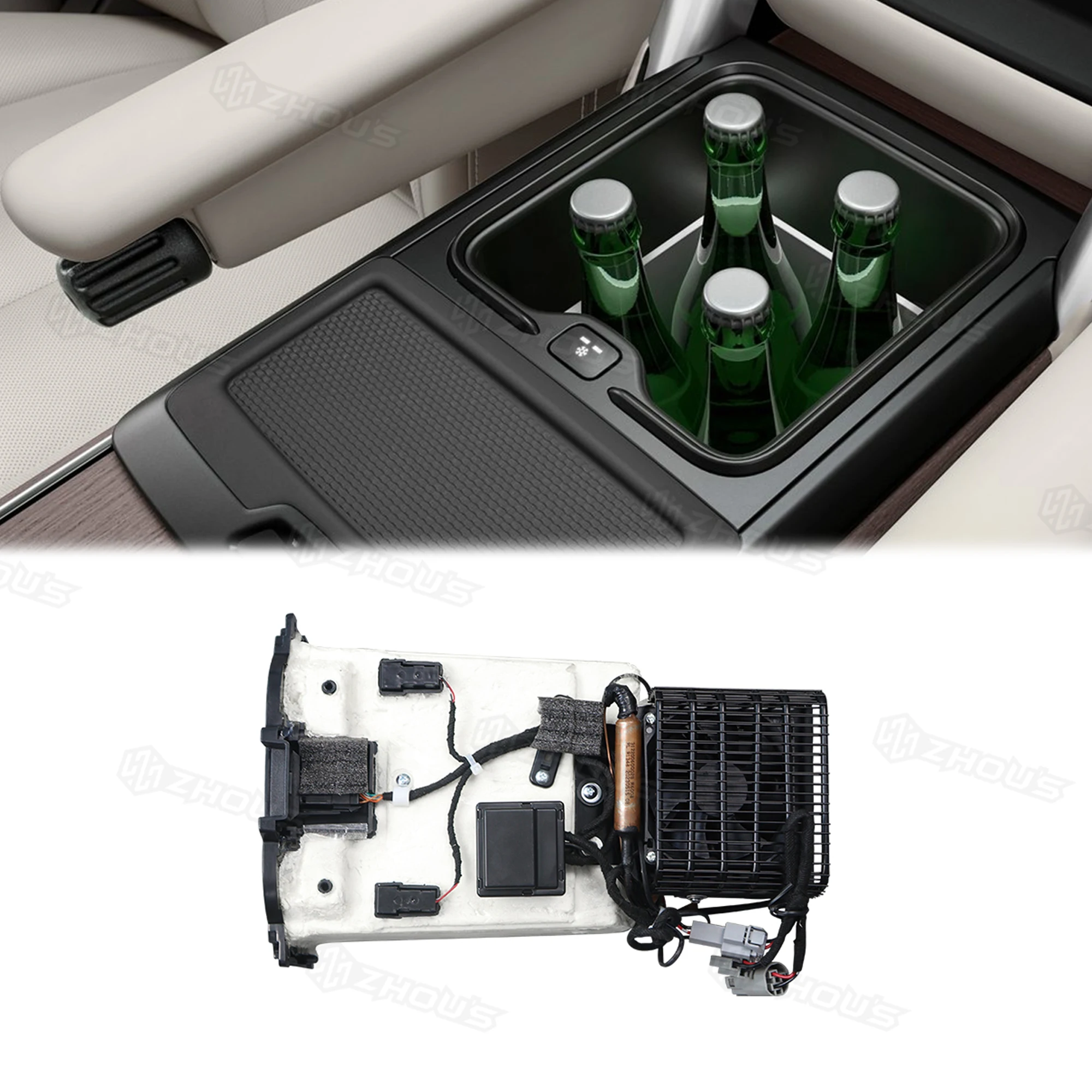 

Auto Spare Parts Mini Freezer Auto Freezer Small Armrest Referigator Car Fridges for Range Rover Vogue