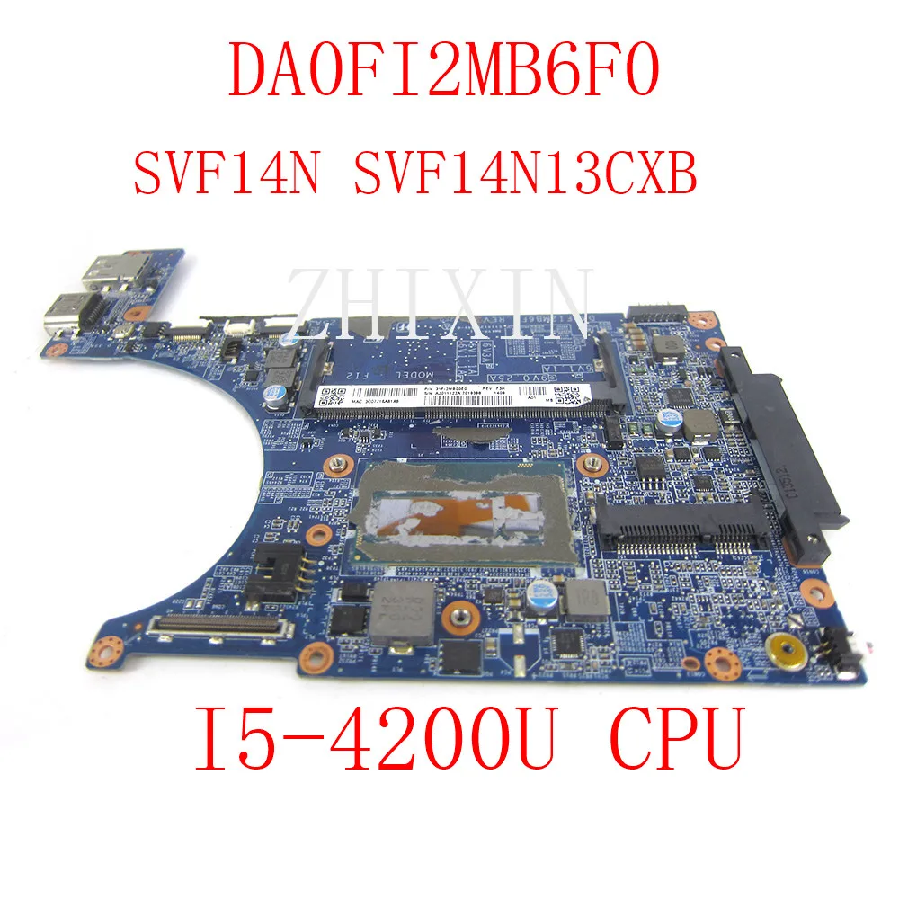 

yourui For Sony Vaio SVF14N SVF14N13CXB Laptop Motherboard With I5-4200U CPU DA0FI2MB6F0 A2042179A A2011122A