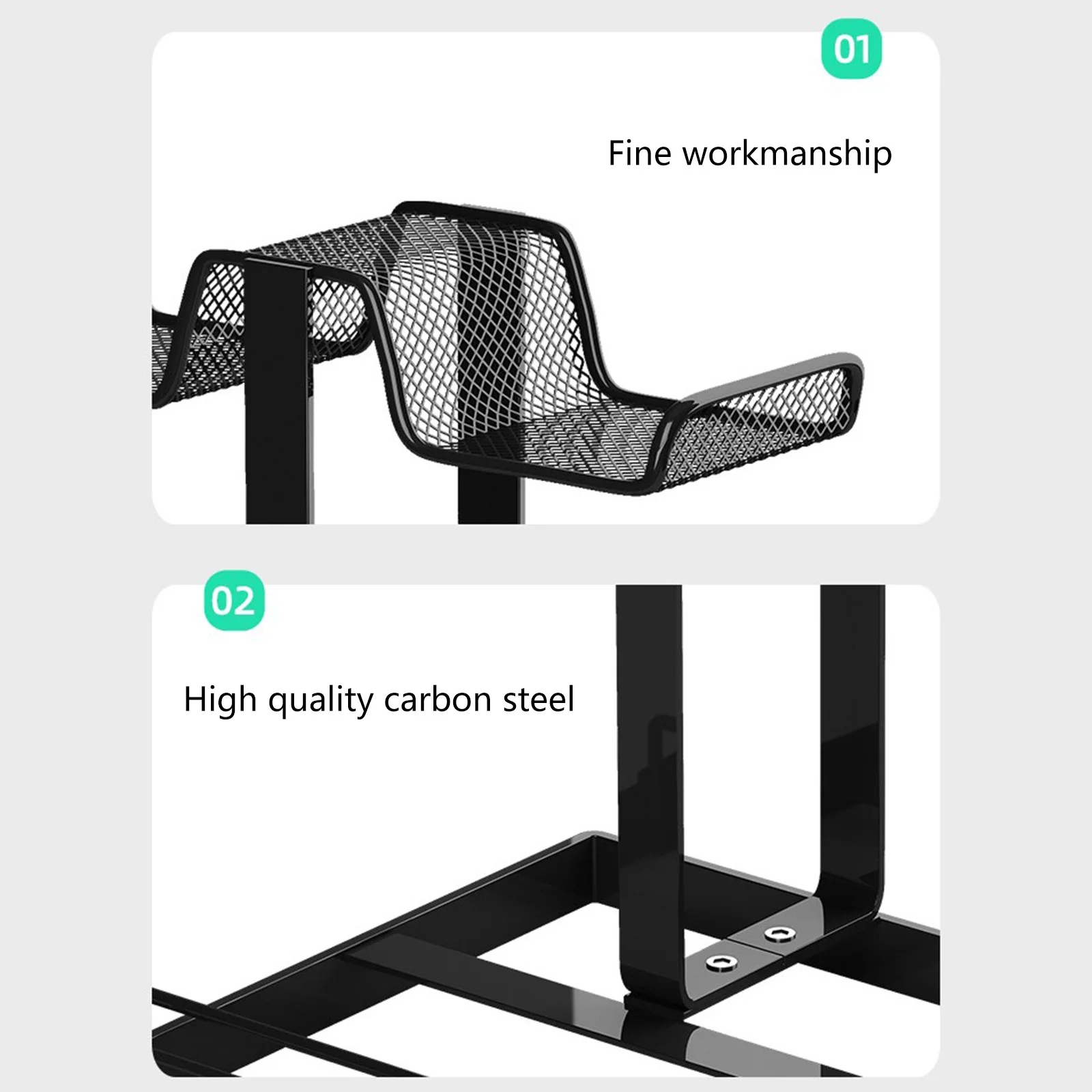 Universal Controller Holder Carbon Steel Gamepad Display Stand Gamepad Support Bracket for